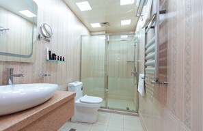 Deluxe İki Ayrı Yataklı Oda, Şehir Manzaralı | Banyo | Duş, saç kurutma makinesi, terlik, havlu 
