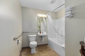 Douche, serviettes fournies