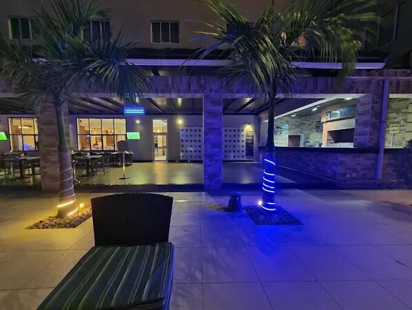 Front of property – evening/night