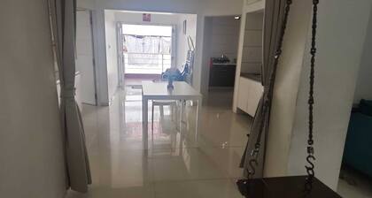 Cool 2-bedroom apartment with AC in vibrant Vadodara