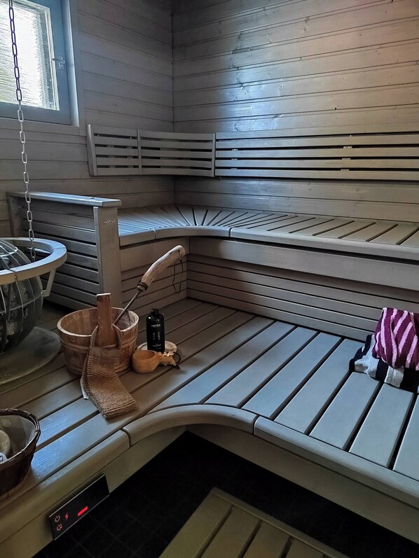 Chalet, 1 Bedroom, Accessible, Smoking | Sauna - Riverfront Cottageee (Äänekoski)