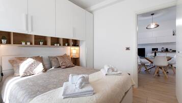 2 chambres, fer et planche Ă repasser, Wi-Fi, draps fournis