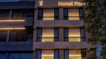 Front of property - evening/night