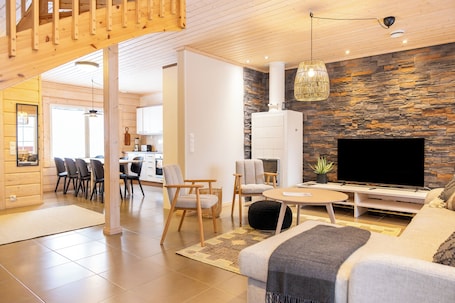 Duplex, 4 Bedrooms, Garden View | Living area | Flat-screen TV