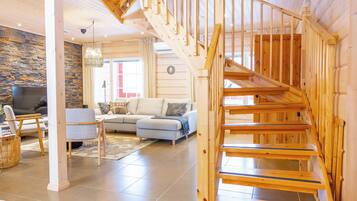 Maisonette, 4Â Schlafzimmer, Gartenblick | Wohnbereich