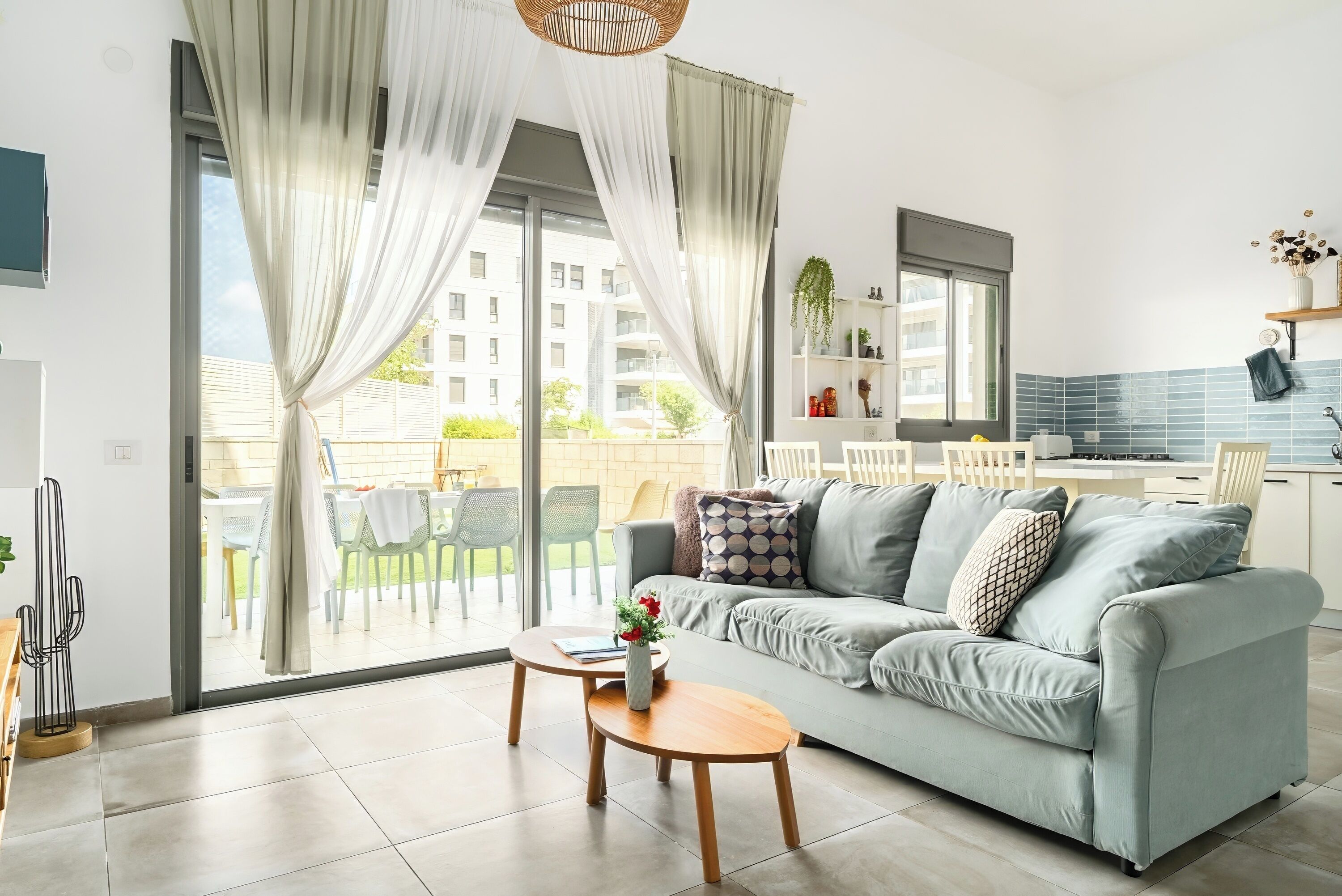 Apartemen, pemandangan kebun | Area keluarga