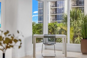 Interior - Tropical Palm & Bay Views | Balcony | StayCozy (Miami)