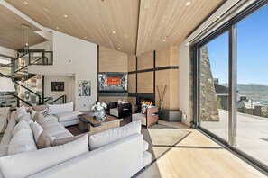 Smart TV, fireplace, video games, books