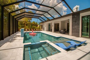 A heated pool