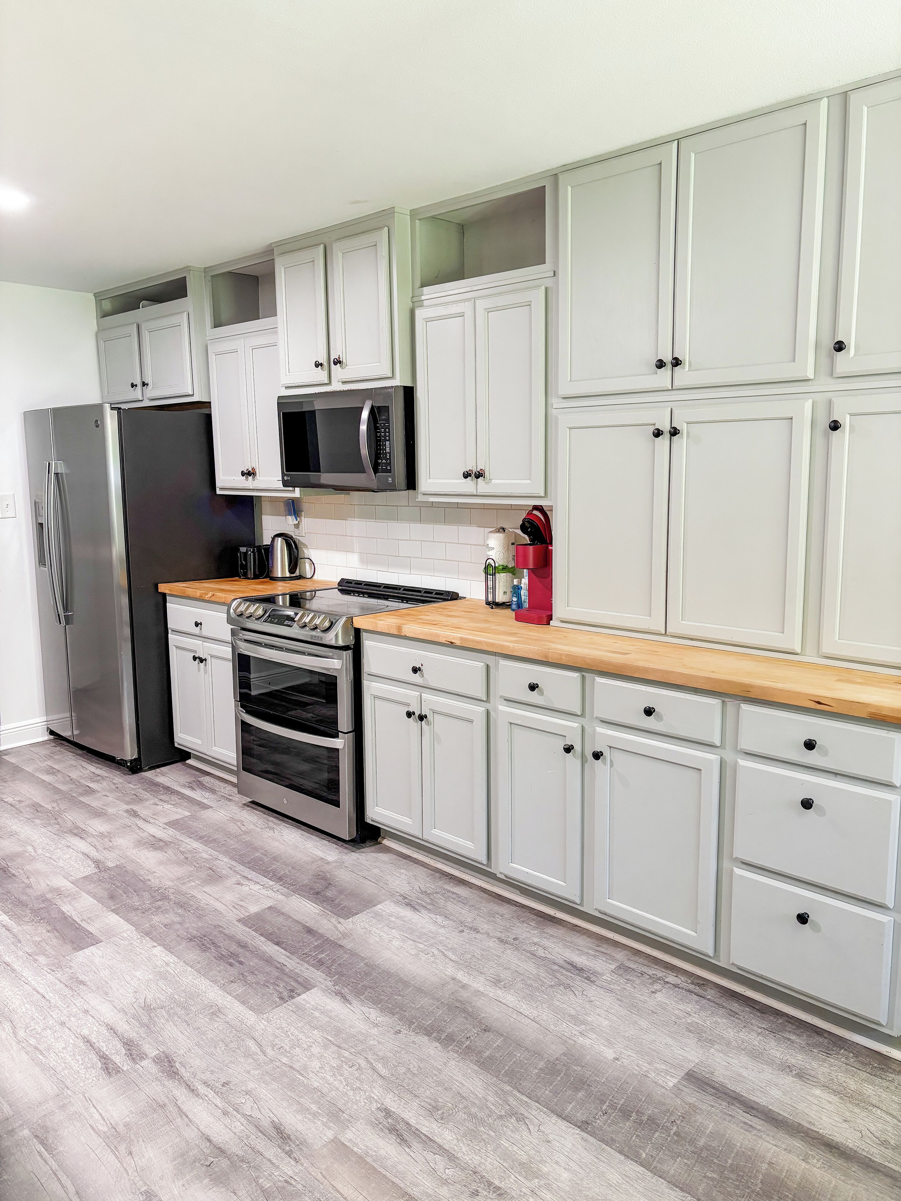 Microwave, oven, stovetop, dishwasher