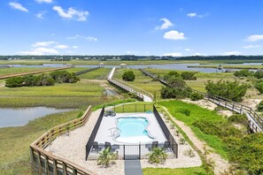 Pool - NEW 7BR/7.5BA House-Pool,Hot Tub,Elevator,Ocean&ICW Views,Sleeps 15 (Oak Island)
