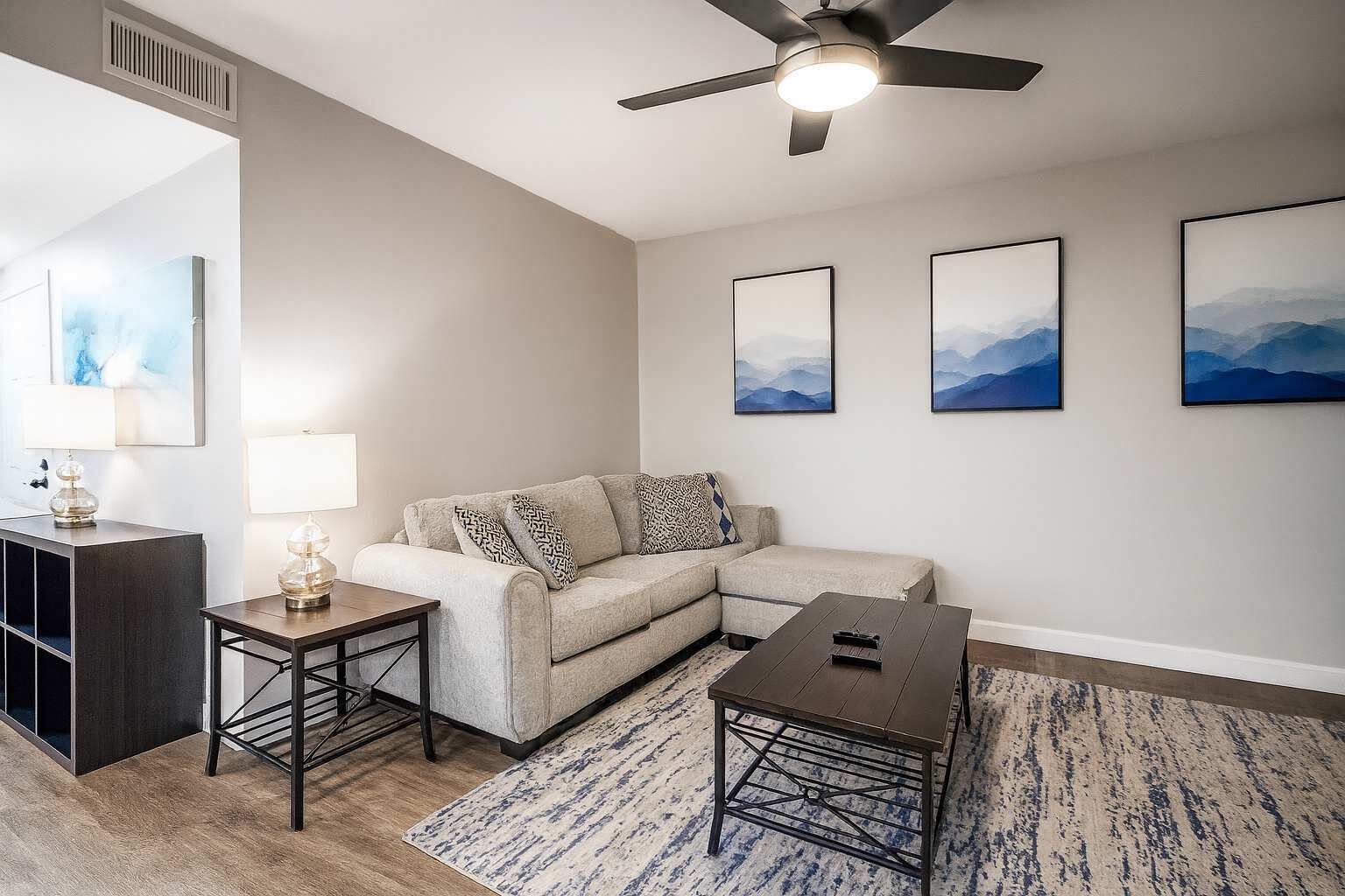 Televisión y oficina 