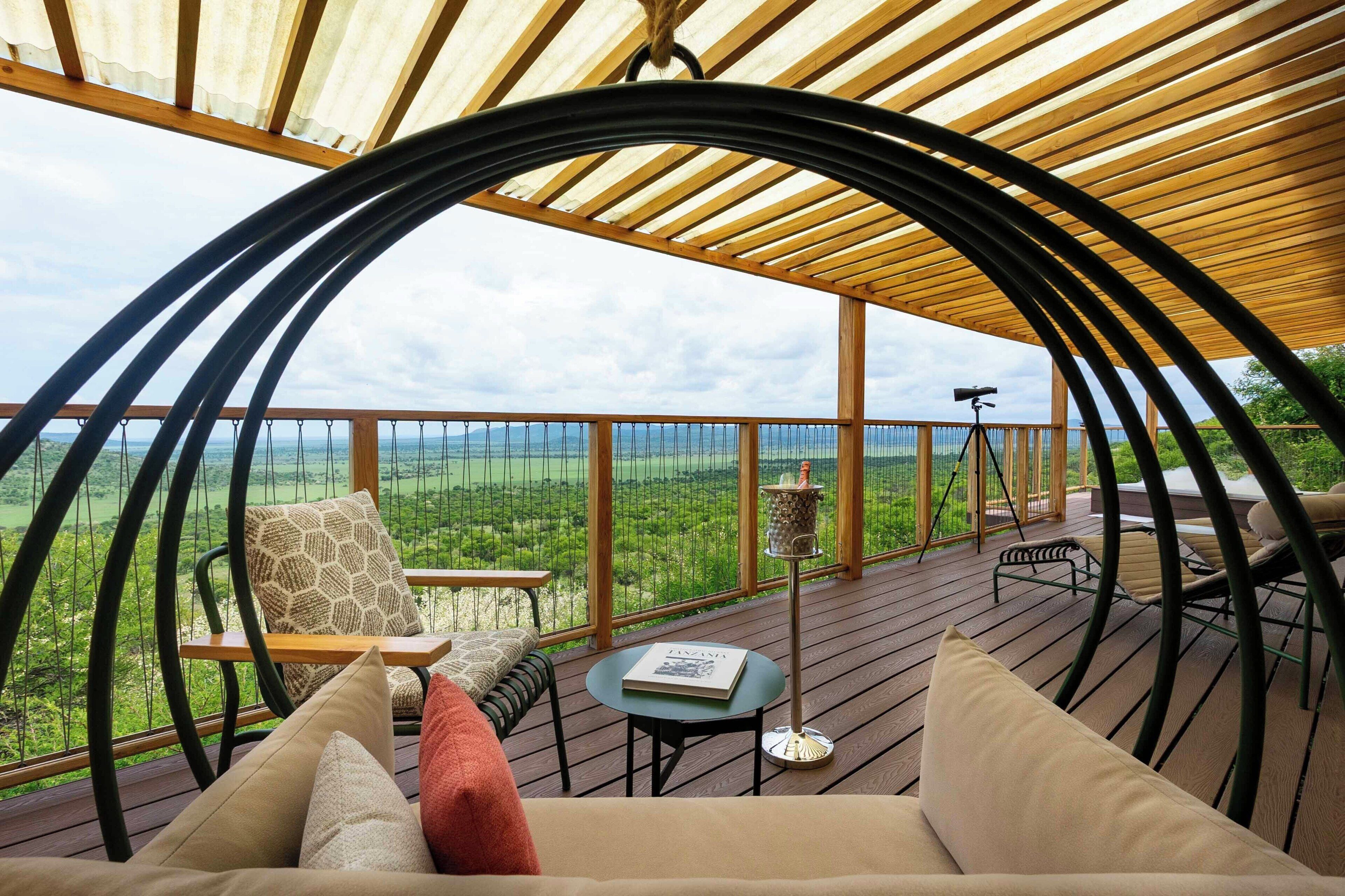 Luxury Tent | In-room safe, desk, laptop workspace, blackout drapes