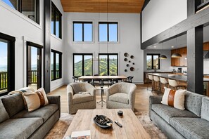 TV, fireplace, offices