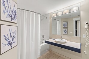 Hair dryer, towels