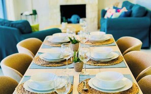 Dining - Beachside 5-Bed Villa with Private Pool (Neo Chorio)
