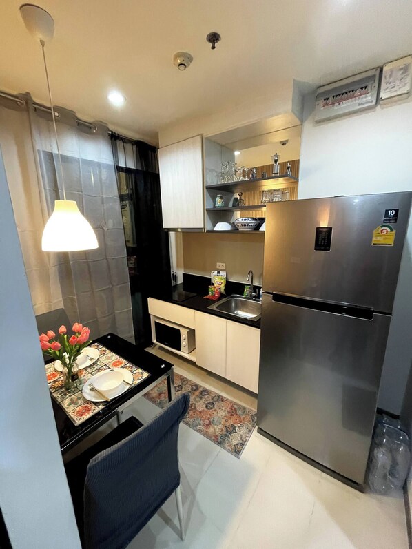 Condo, 1 Bedroom, Accessible, Private Pool | Interior - Octopus Suite on Highrise, Skytrain, Fast Wifi and AC (Bangkok)