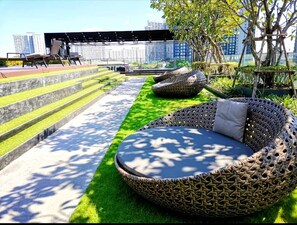 Condo, 1 Bedroom, Accessible, Private Pool | Terrace/patio - Octopus Suite on Highrise, Skytrain, Fast Wifi and AC (Bangkok)