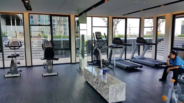 Condo, 1 Bedroom, Accessible, Private Pool | Fitness studio - Immaculate Quite Resort Home, Brand new Acs&wifi (Bangkok)