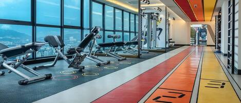 Apartamento, 2 quartos, acessível, vista para a cidade | Academia de ginástica