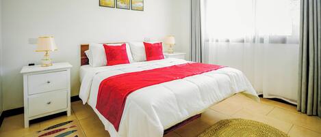 2 dormitorios, escritorio, tabla de planchar con plancha y wifi gratis