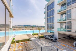 Deluxe-Apartment, 1 King-Bett, Balkon | Blick vom Balkon