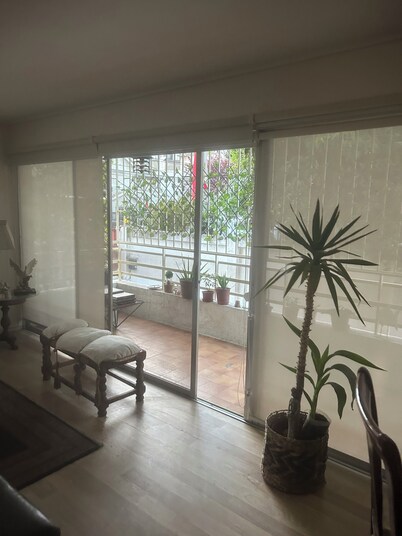 Room with private bathroom. Excellent location steps from the beach.