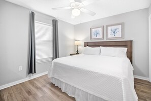 1 bedroom, bed sheets