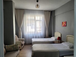 Desk, laptop workspace, free WiFi