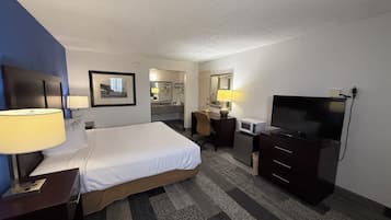 Quarto solteiro, 1 cama King | Wi-Fi de cortesia