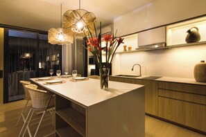 Luxury Villa, Private Pool | In-room dining