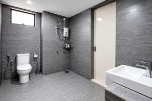 Gratis toiletartikelen, een haardroger