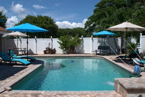 Outdoor pool - CasaDelray!
Your Spacious 5BR Coastal Retreat
Just Minutes Away From The BEACH (Delray Beach)