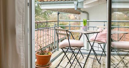 Apartment 'Krumme Gustels Hüs' mit Balkon und WLAN