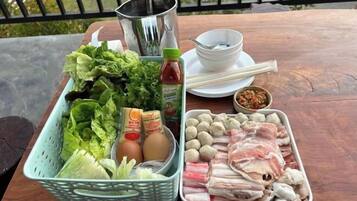 Opções para refeição ao ar livre