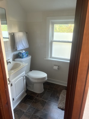 Towels, soap, toilet paper