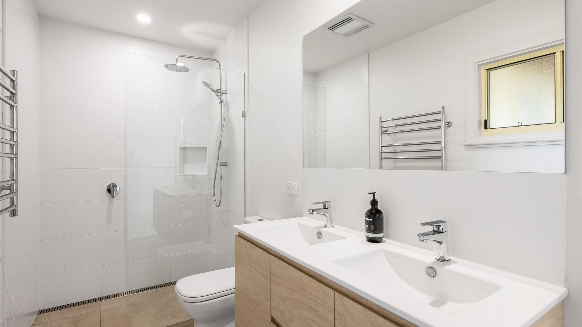 Shower, hair dryer
