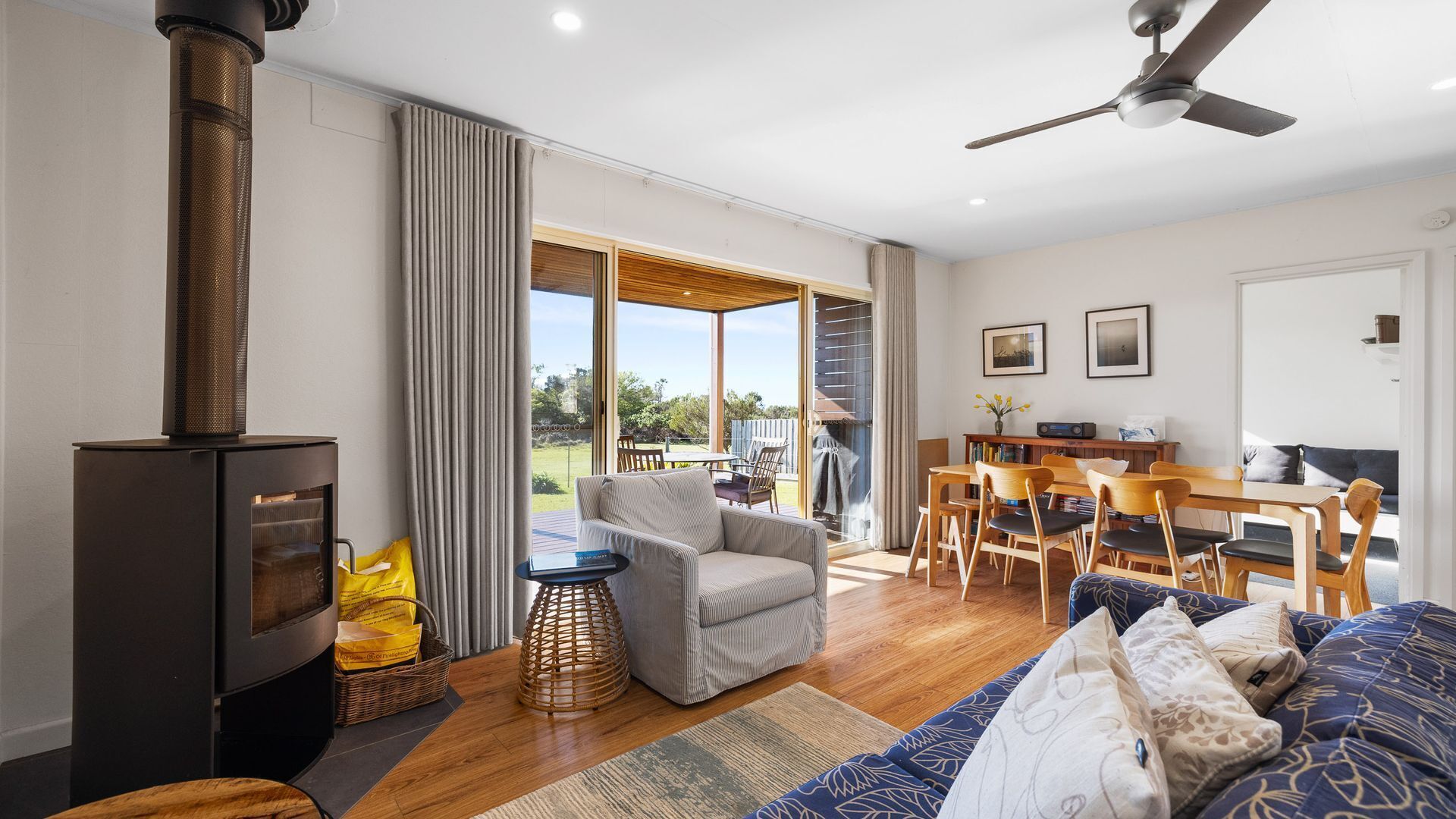 TV, fireplace, DVD player