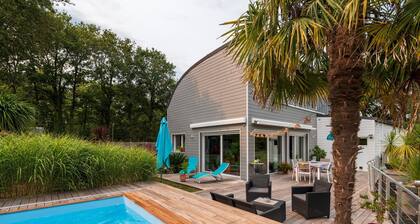 Chambre 'Gwened' avec terrasse partagée, Wi-Fi et climatisation