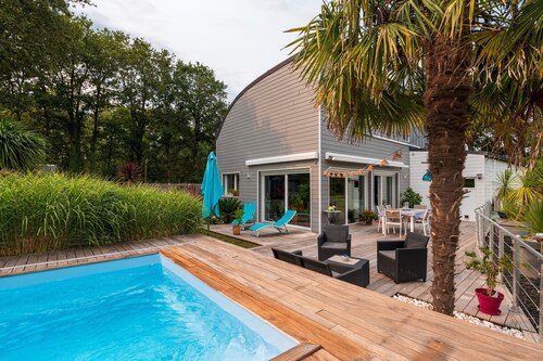 Chambre 'Houat' avec terrasse partagée, Wi-Fi et climatisation