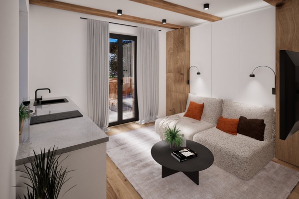 DasSonneneck Fewo2 Render Wohnen