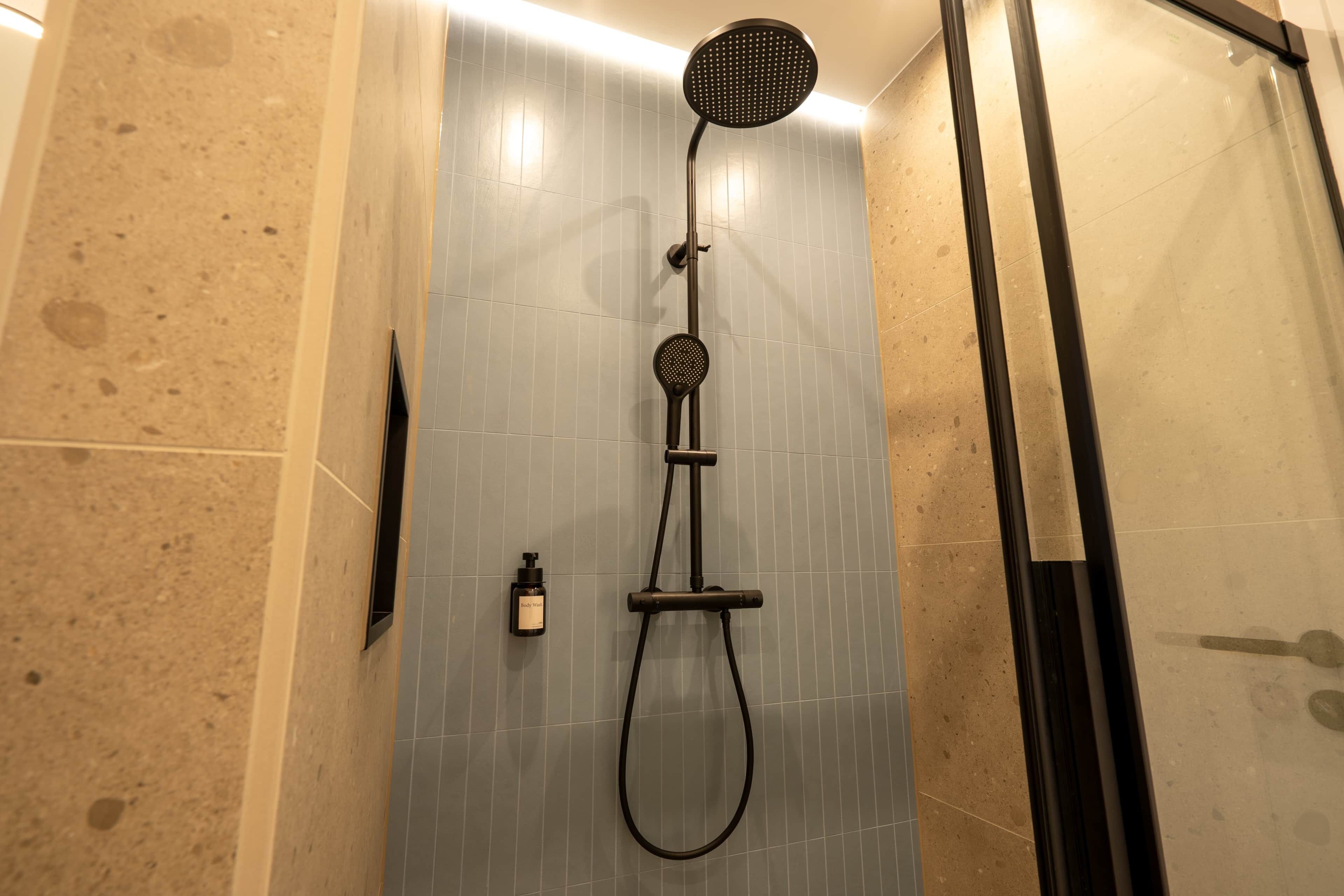 Hair dryer, towels
