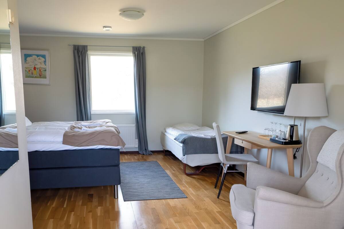 Desk, free WiFi, wheelchair access