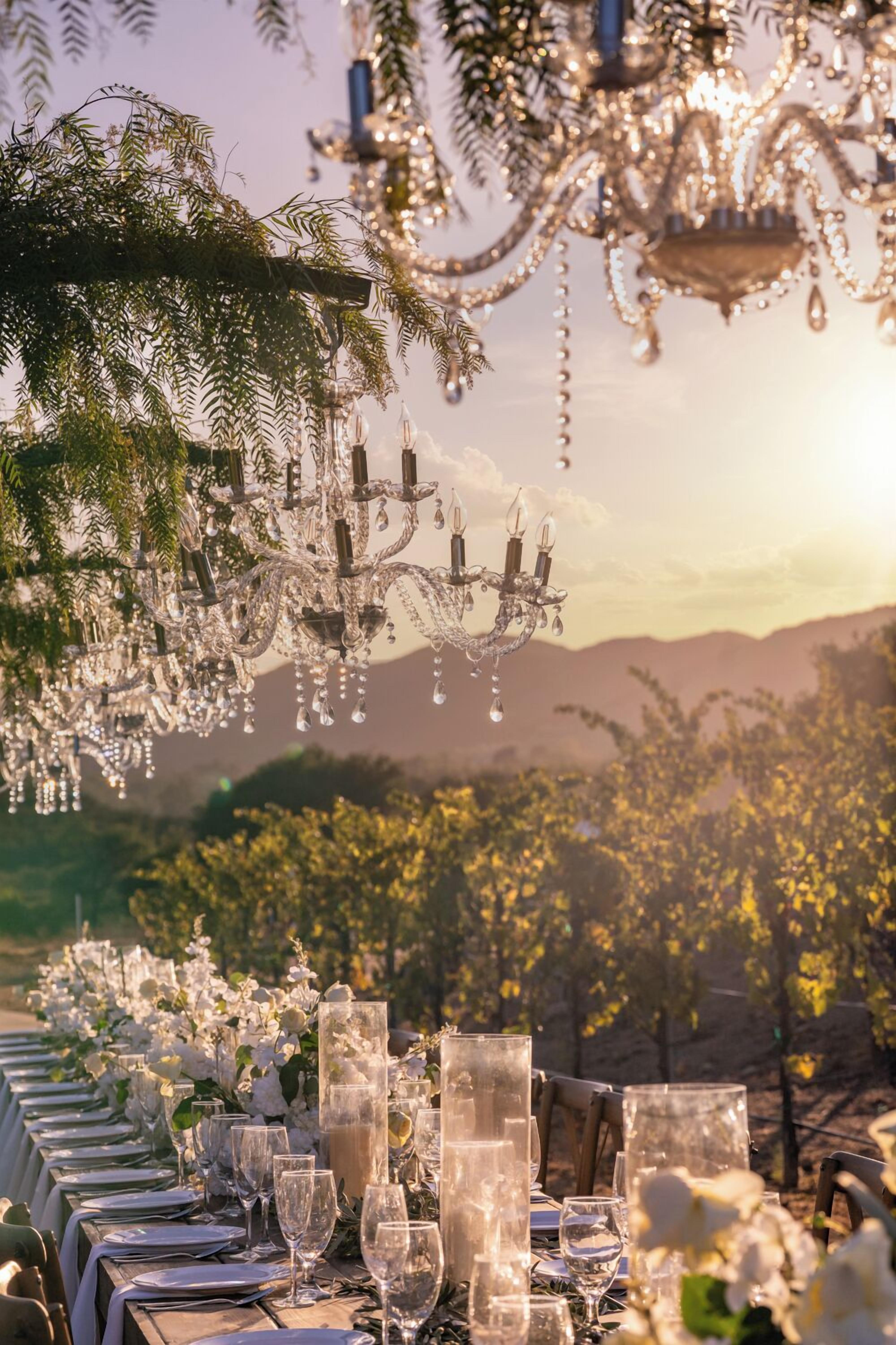Espace de banquet à l’extérieur