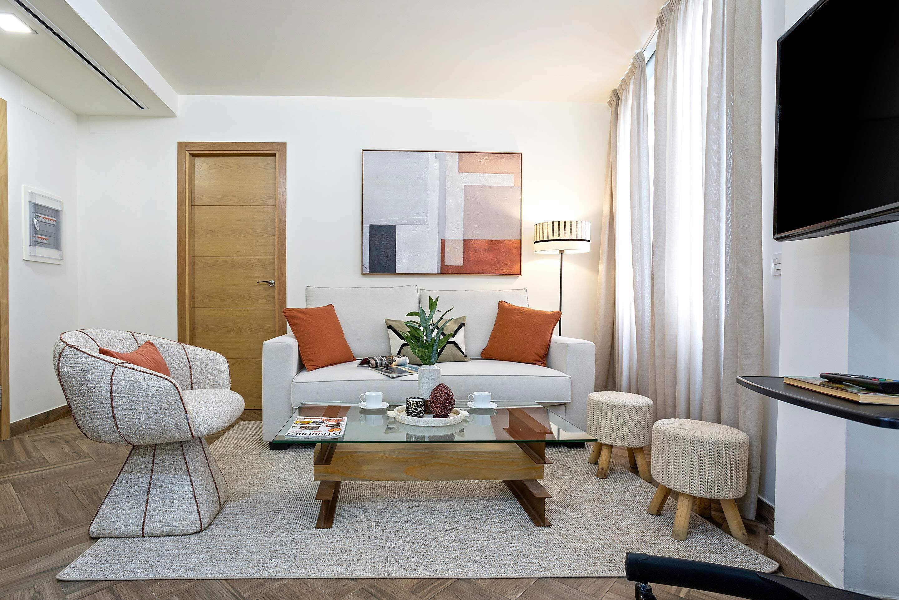 Apartment (1 Bedroom) | Living area