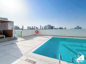 Apartment (1 Bedroom) | Pool | Outdoor pool - Luxury 1BR Balcony, Pool, Gym Prime Location (Dubai)