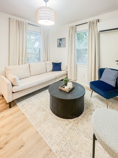 1BR Hideaway w/ Firepit, String Lights & Relaxing Outdoor Space