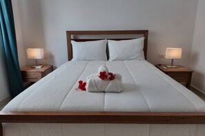 2 bedrooms, desk, iron/ironing board, WiFi