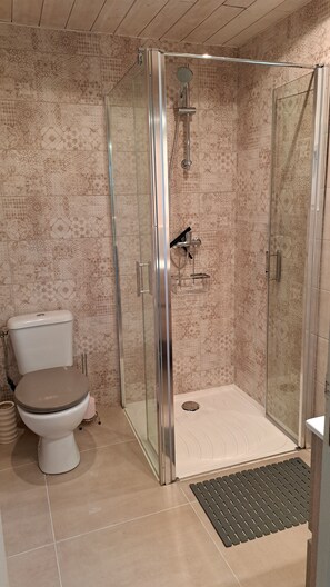Hair dryer, soap, toilet paper