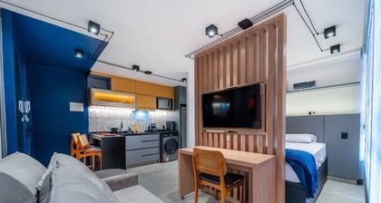 Cozy 1-bedroom apartment in lovely Brasília with AC